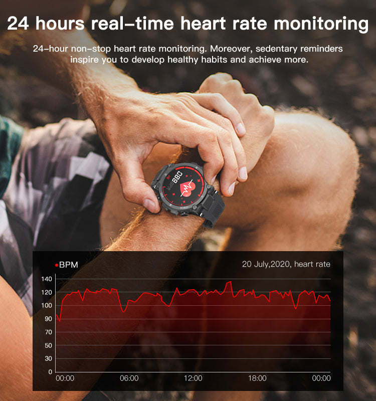 KOSPET Raptor Smartwatch support Heart Rate Monitor Health