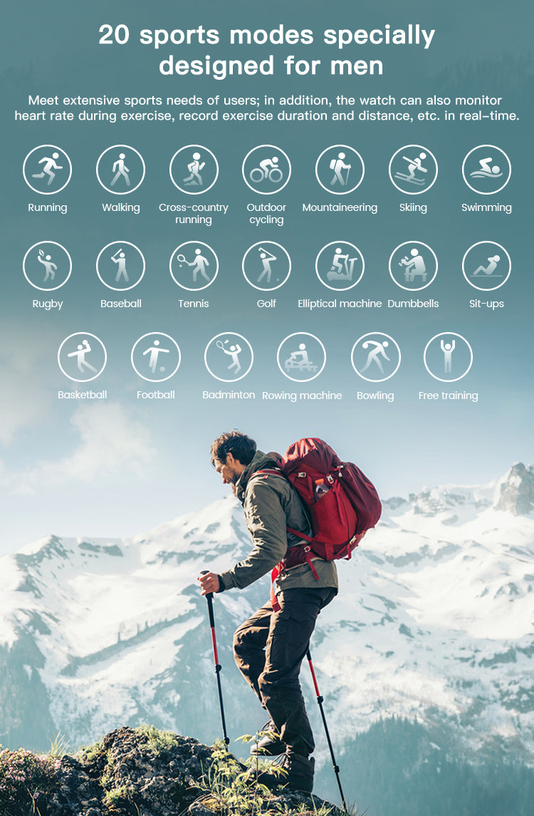 KOSPET Raptor Smartwatches Outdoor sports modes for men