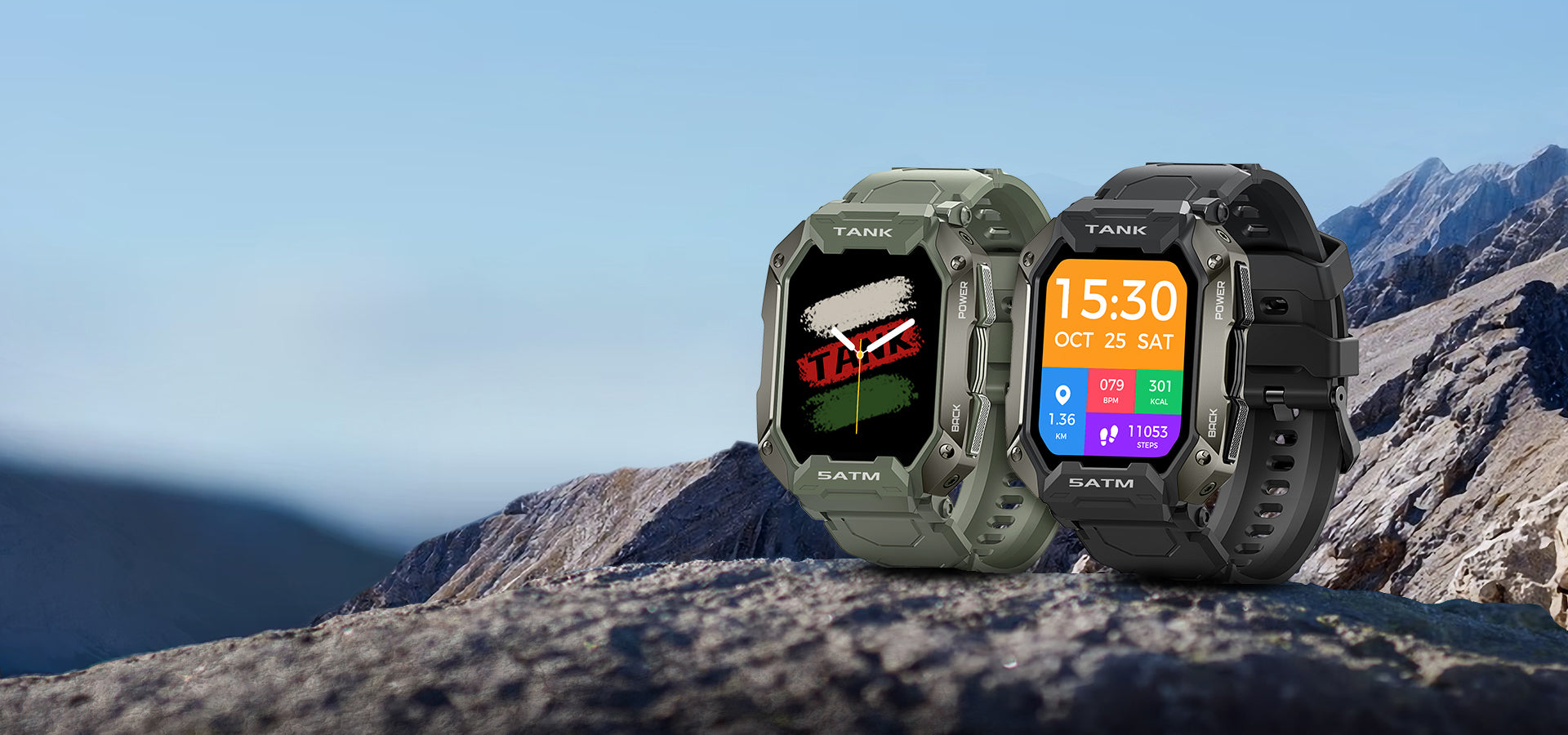 Smartwatch KOSPET TANK M1 Rugged, Σχεδιασμένο για υπαίθρια αθλήματα