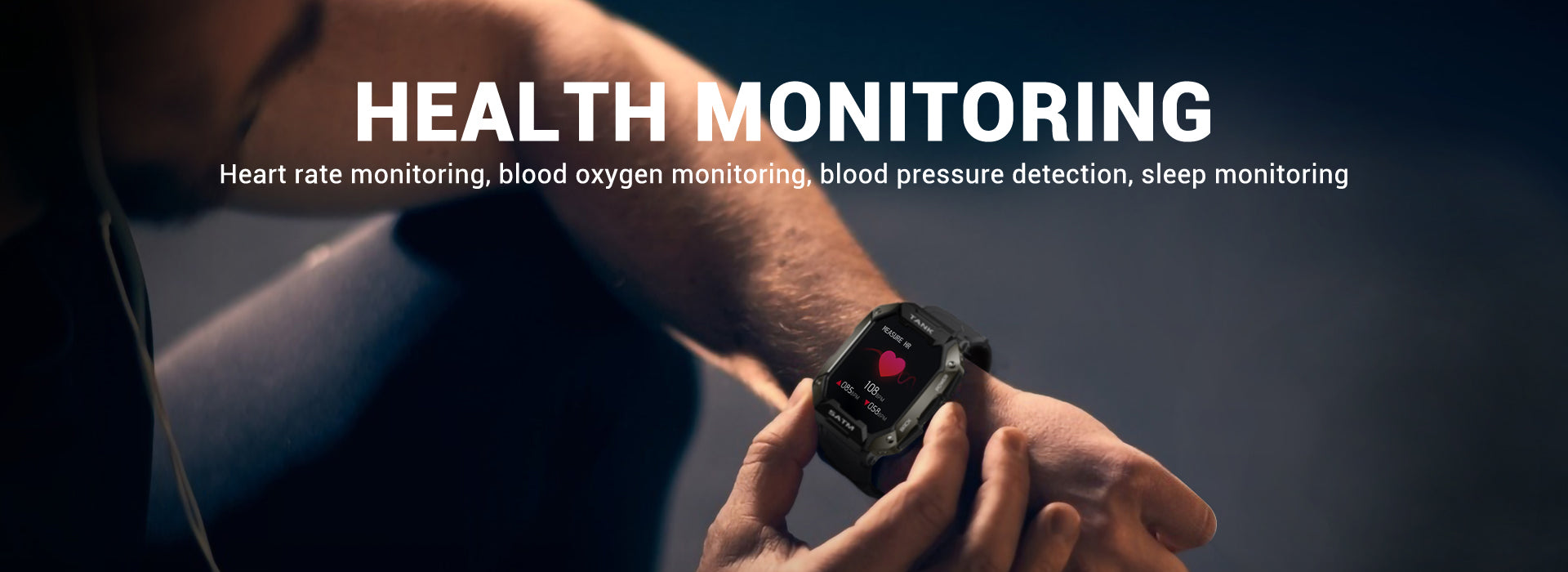 KOSPET TANK M1 Rugged smartwatch HEALTH MONITORING