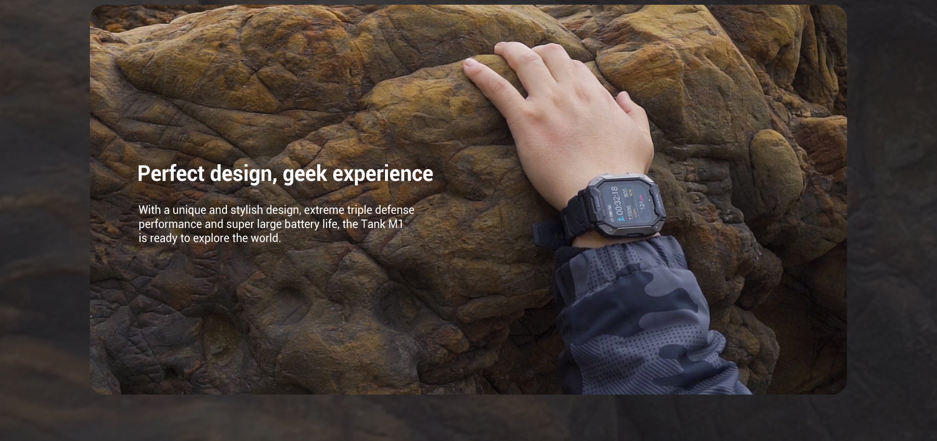 KOSPET TANK M1 Rugged smartwatch stylish design