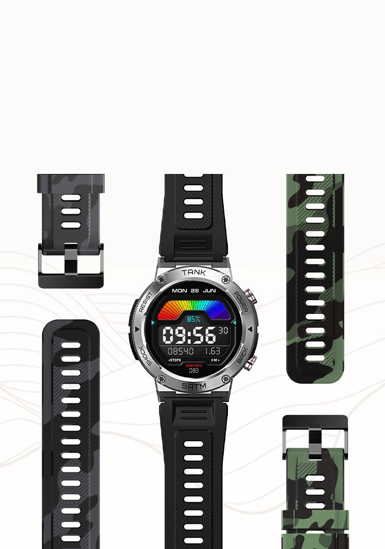 KOSPET TANK T1 Smart Watch support change the strap