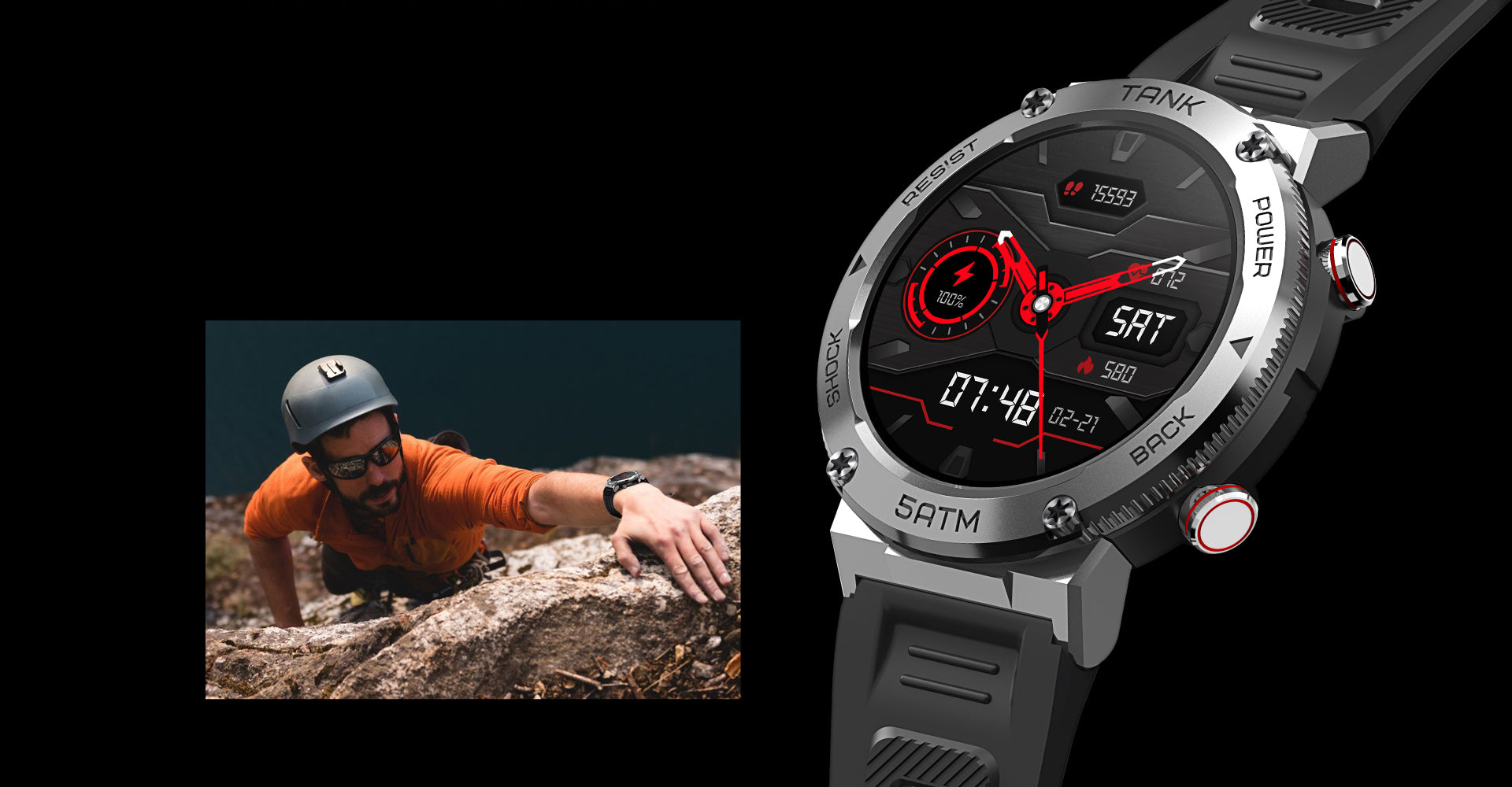 KOSPET TANK T1 Smartwatch Sleek Finish Texture, το πιο ανθεκτικό ακόμα