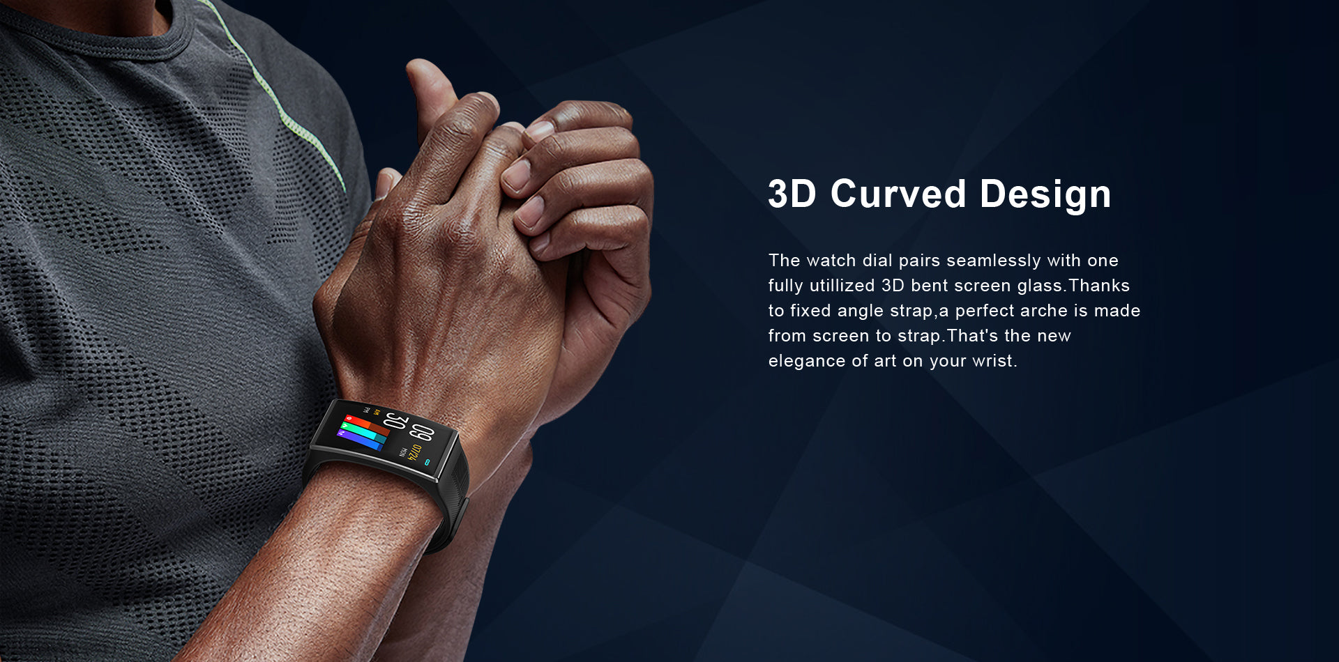TICWRIS GTX Smartwatch, 3D Curved Design