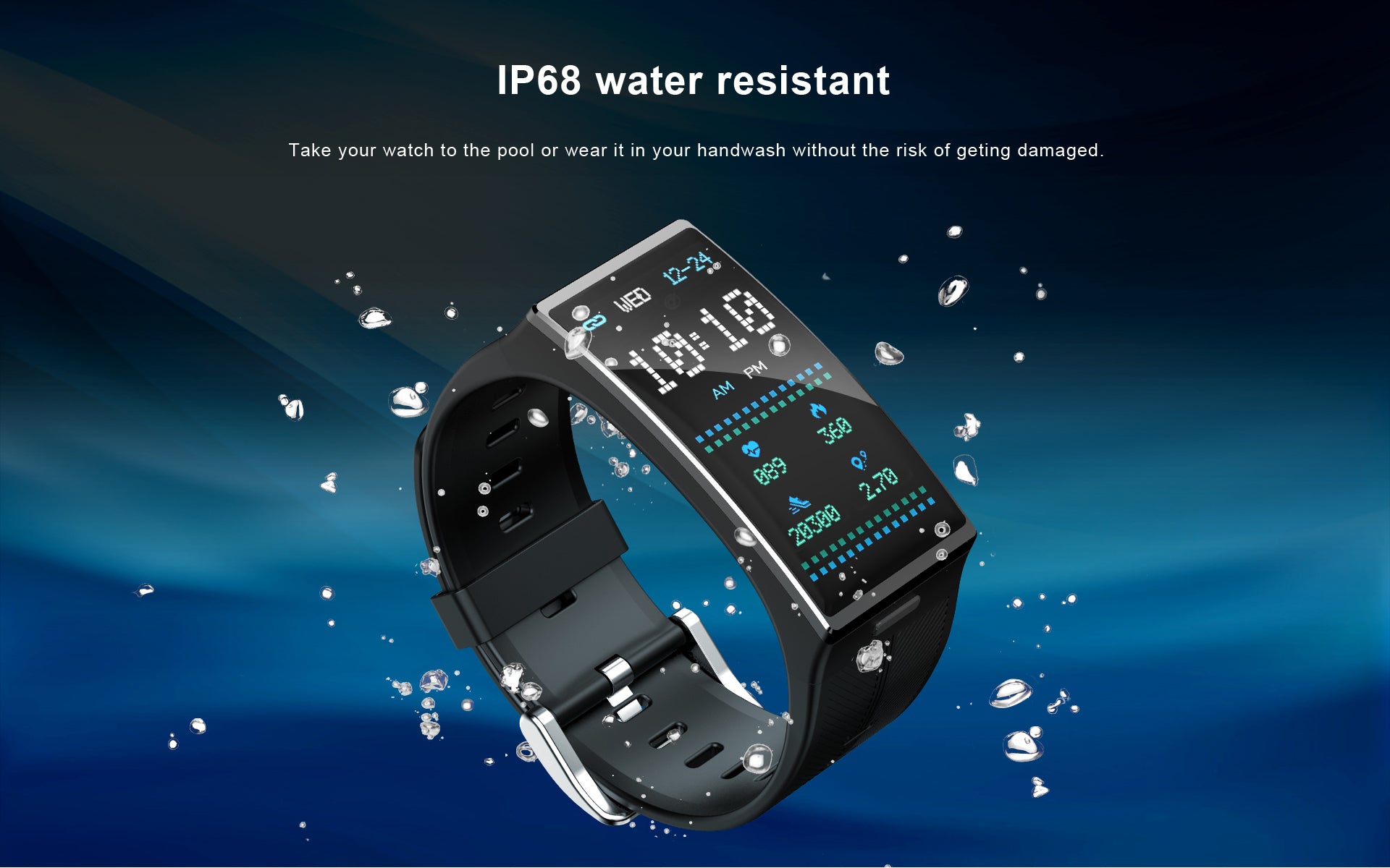 TICWRIS GTX Smartwatch IP68 water resistant