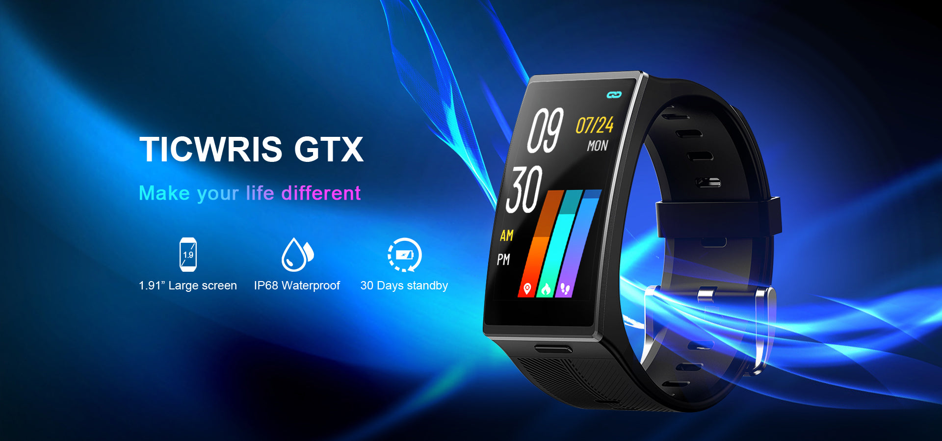 TICWRIS GTX Smartwatch Make your life different