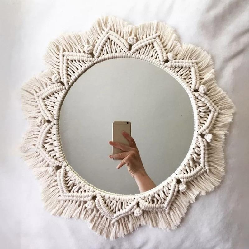 Macrame Tapestry Mirror