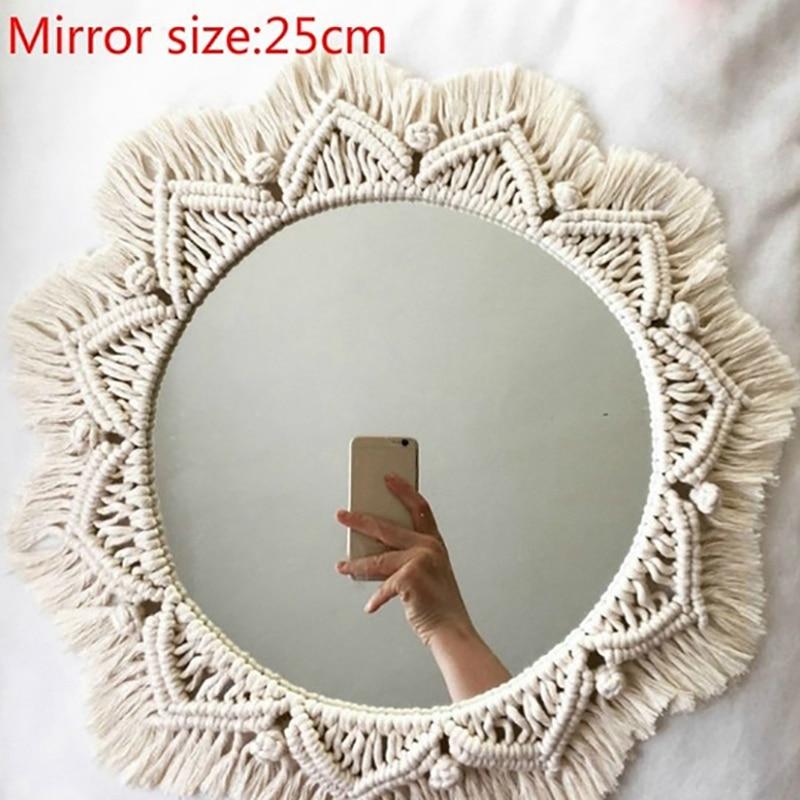 Macrame Tapestry Mirror