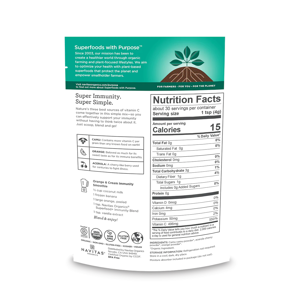 Navitas Superfood+ Immunity Blend | Single Unit