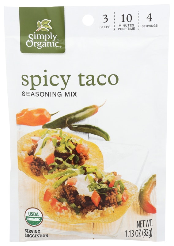 Simply Organic Seasoning Mix Spicy Taco