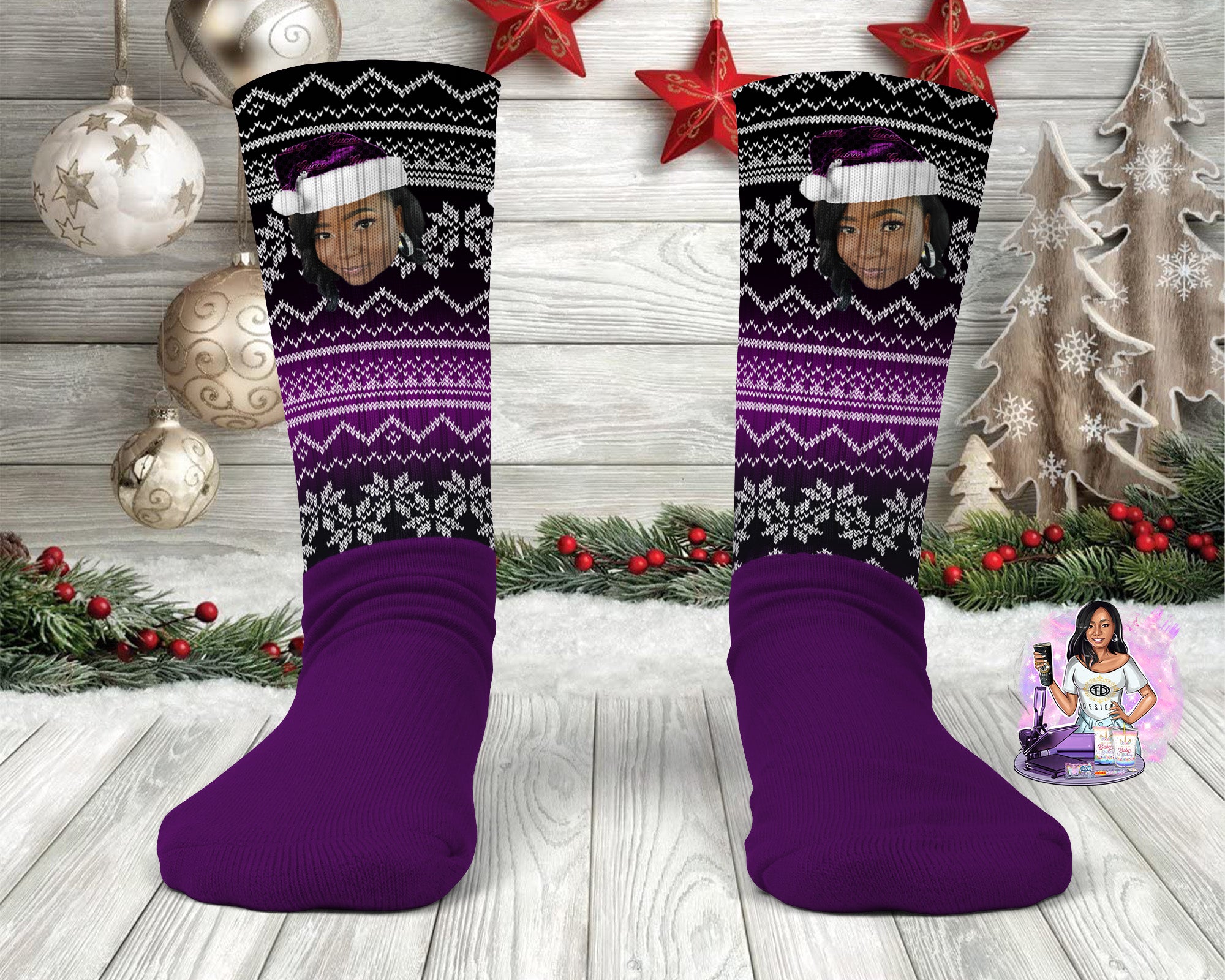 Christmas Ugly Christmas sweater socks