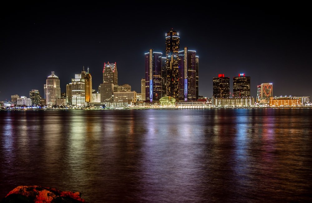 Paint By Numbers | Detroit - Cityscape At Night