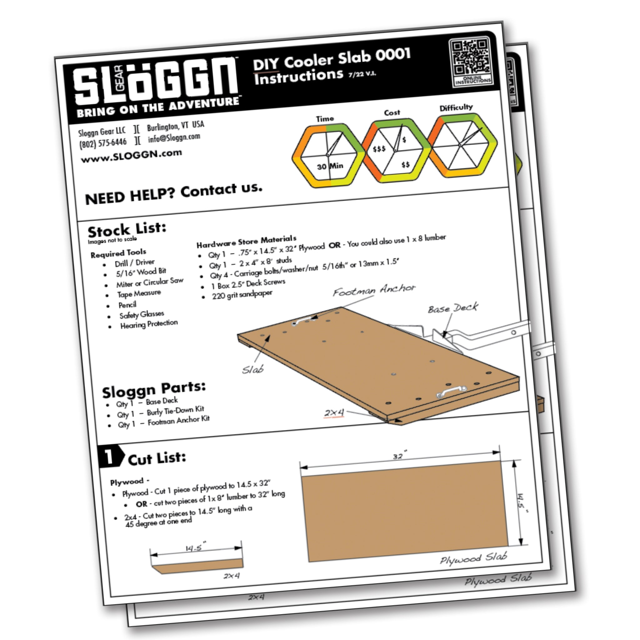 Cooler Slab Build Plan