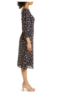 Square Neck Midi Dress