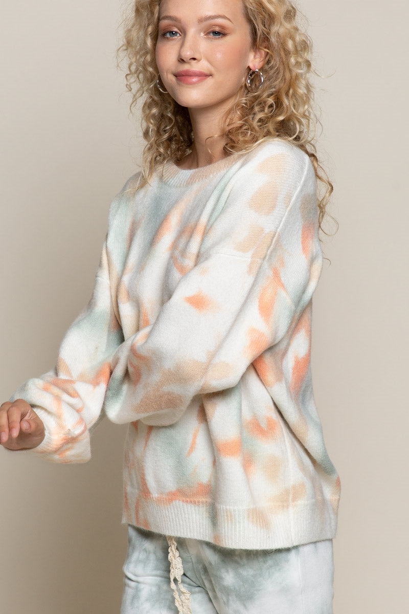 POL Autumn Dreams Tie Dye Sweater