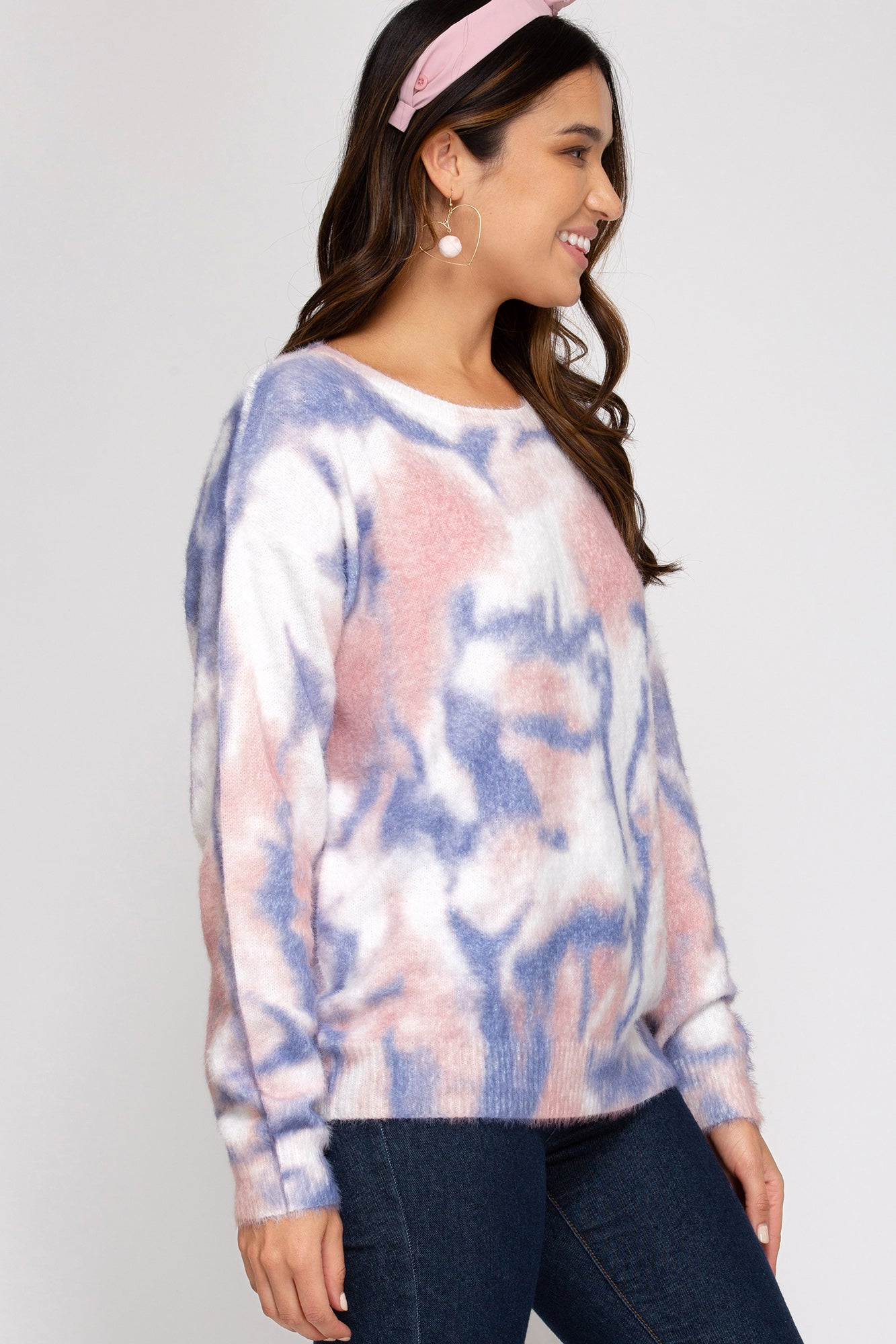 She And Sky Tie Dye Sweater