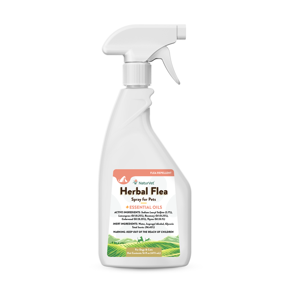 NaturVet Herbal Flea Spray, 16-oz