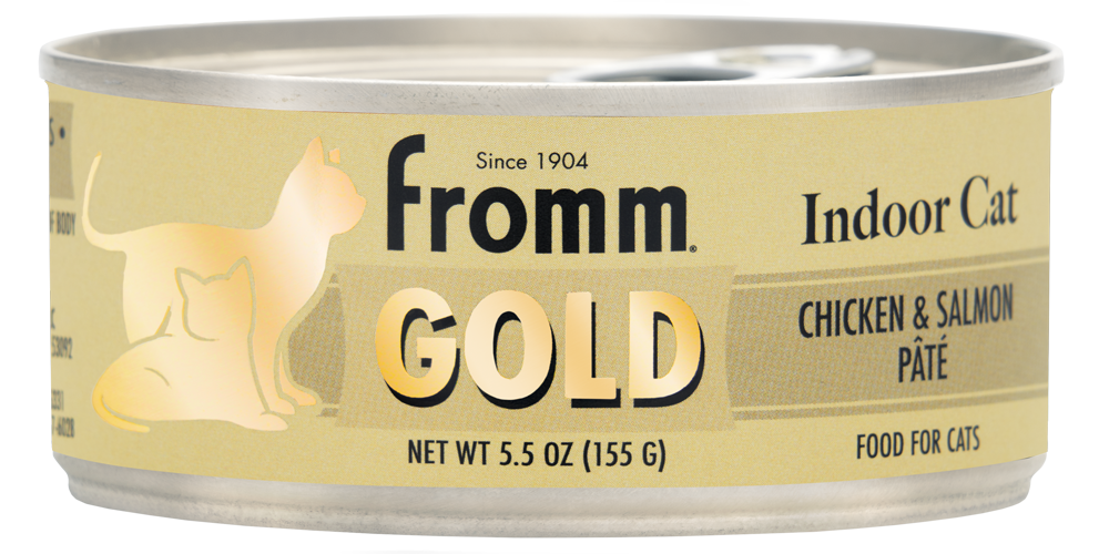 Fromm Adult Indoor Gold Chicken & Salmon Pate, Wet Cat Food, 5.5-oz Case Of 12