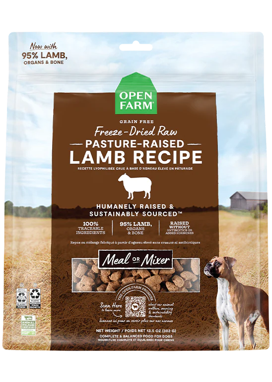 Open Farm Pasture-Raised Lamb, Freeze-Dried Raw Dog Food