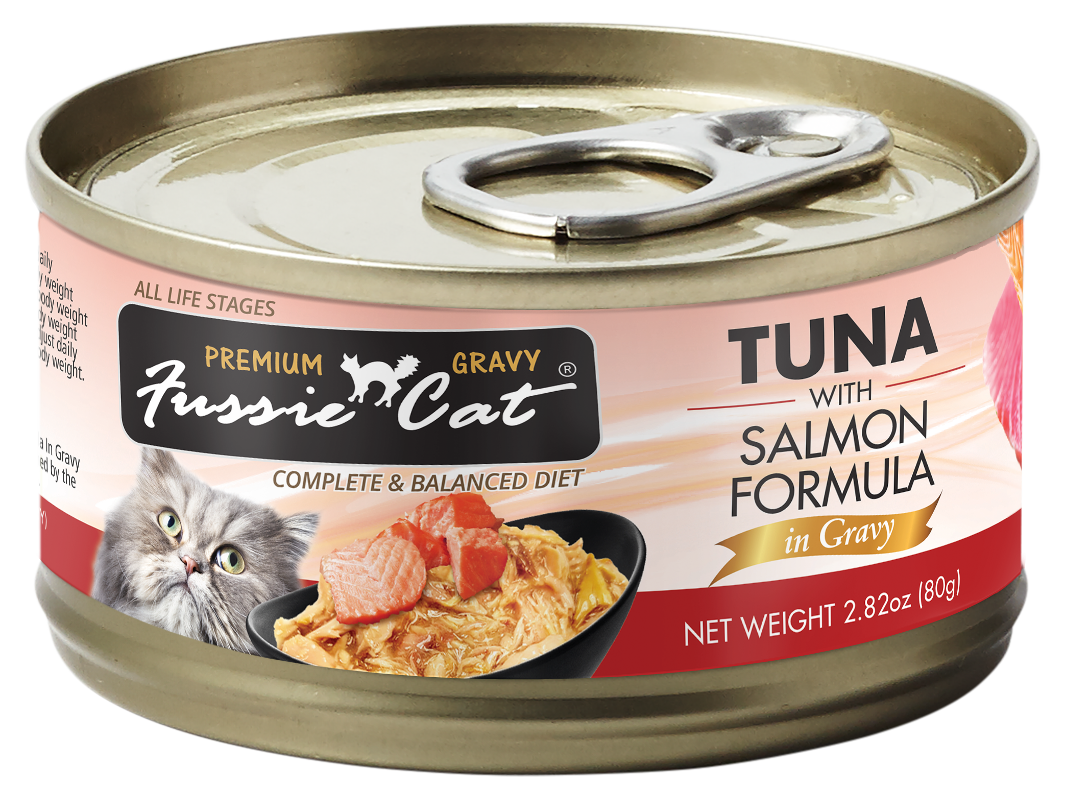 Fussie Cat Tuna With Salmon Formula in Gravy 2.82-oz, Wet Cat Food, Case Of 24