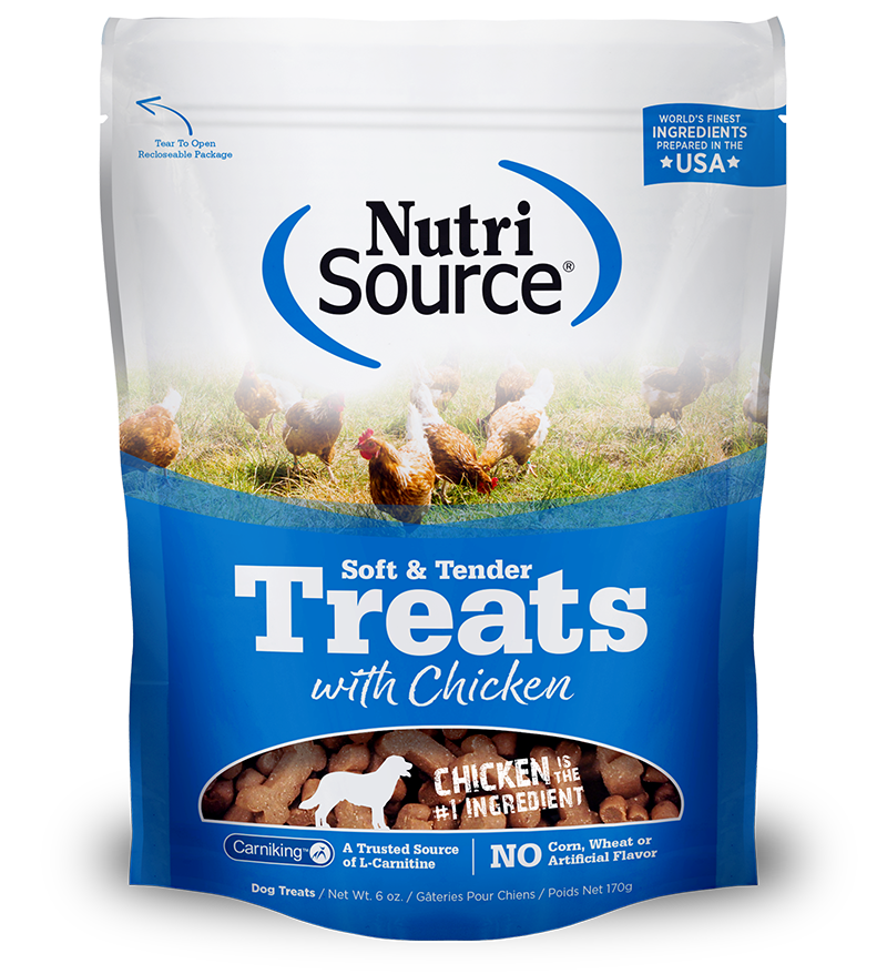 Nutrisource Soft & Tender Chicken Recipe 6-oz, Dog Treat