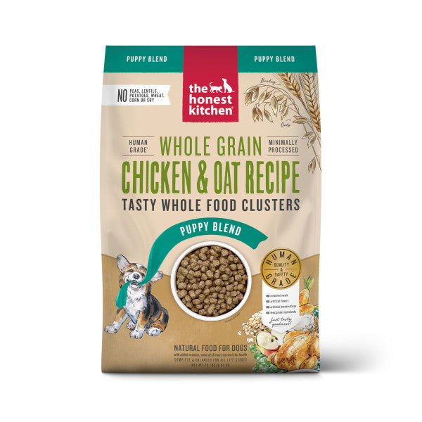 The Honest Kitchen Tasty Whole Food Clusters, Whole Grain And Chicken Recipe For Puppies, Dry Dog Food, 20-lb Bag