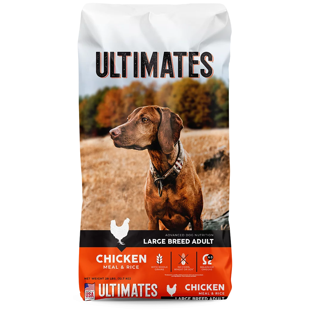 Ultimates Large Breed Adult Dry Dog Food 28-lb, Chicken Meal And Rice