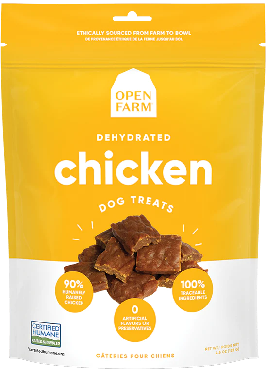 Open Farm Dehydrated Dog Treats, Chicken Recipe, 4.5-oz Bag