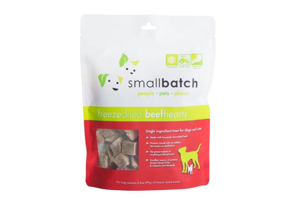 Smallbatch Freeze-Dried Beef Hearts, 3.5-oz Bag