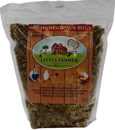 Little Farmer Homegrown Bugs, Poultry Treat, 5-lb Bag