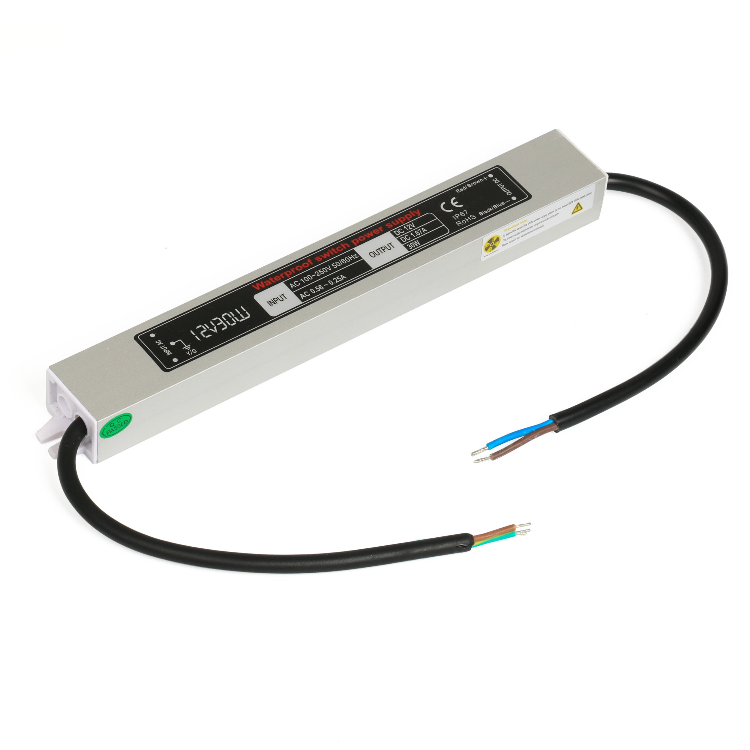12V 30W LED Power Supply waterproof IP67