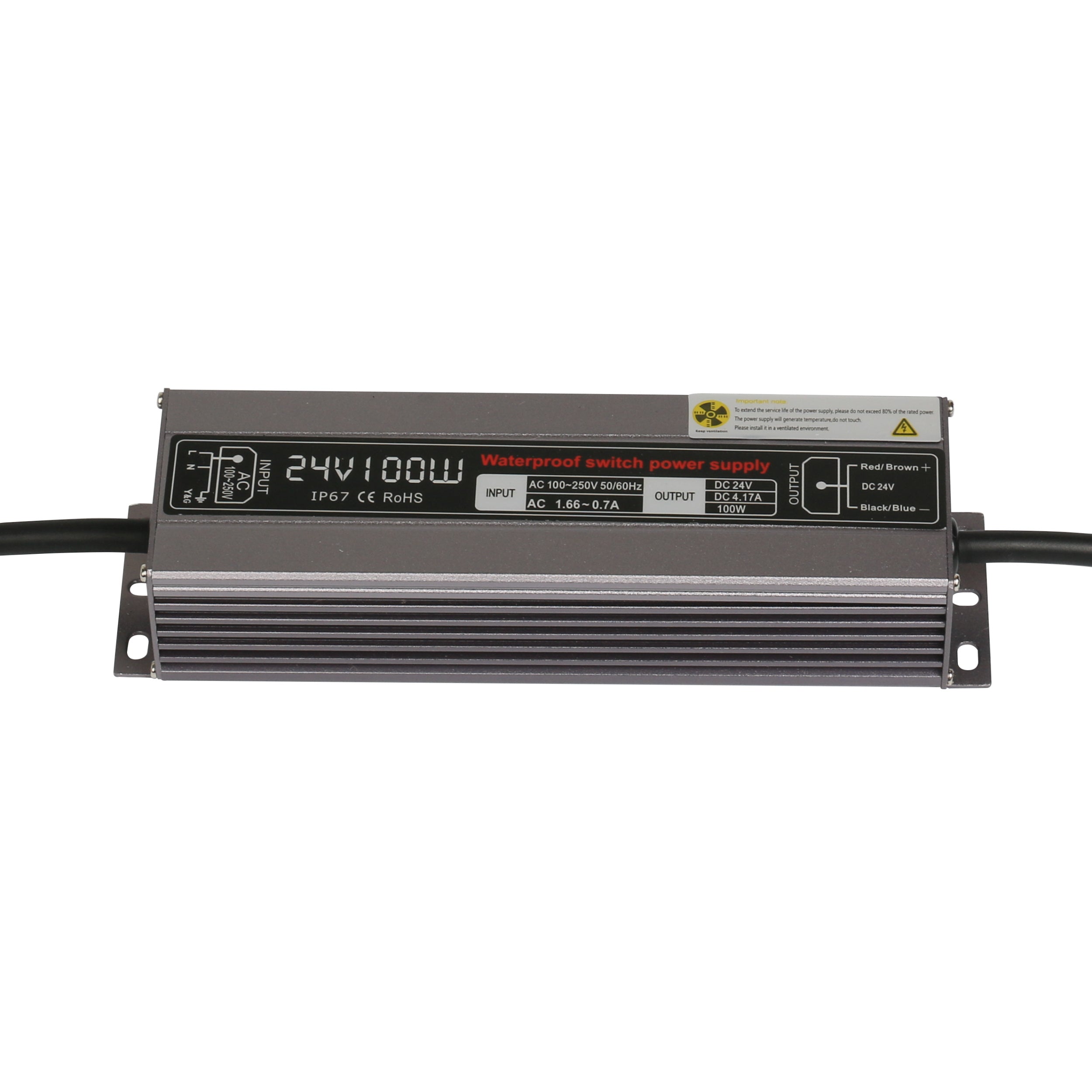 LED Power Supply 24V 100W Waterproof IP67 KNL