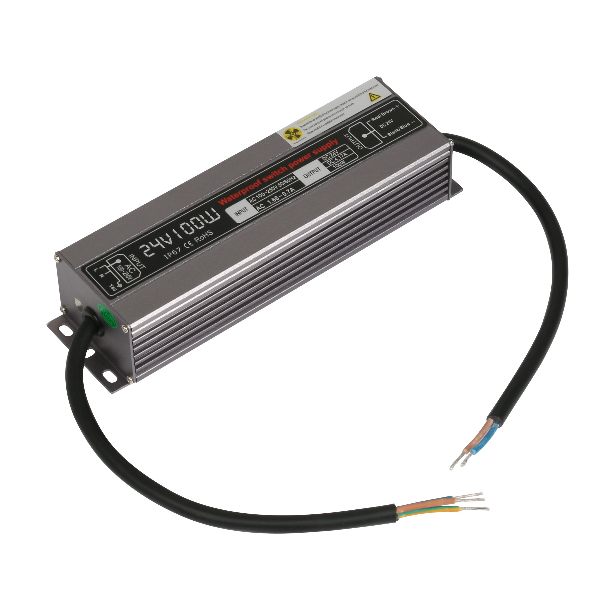 LED Power Supply 24V 100W Waterproof IP67 KNL