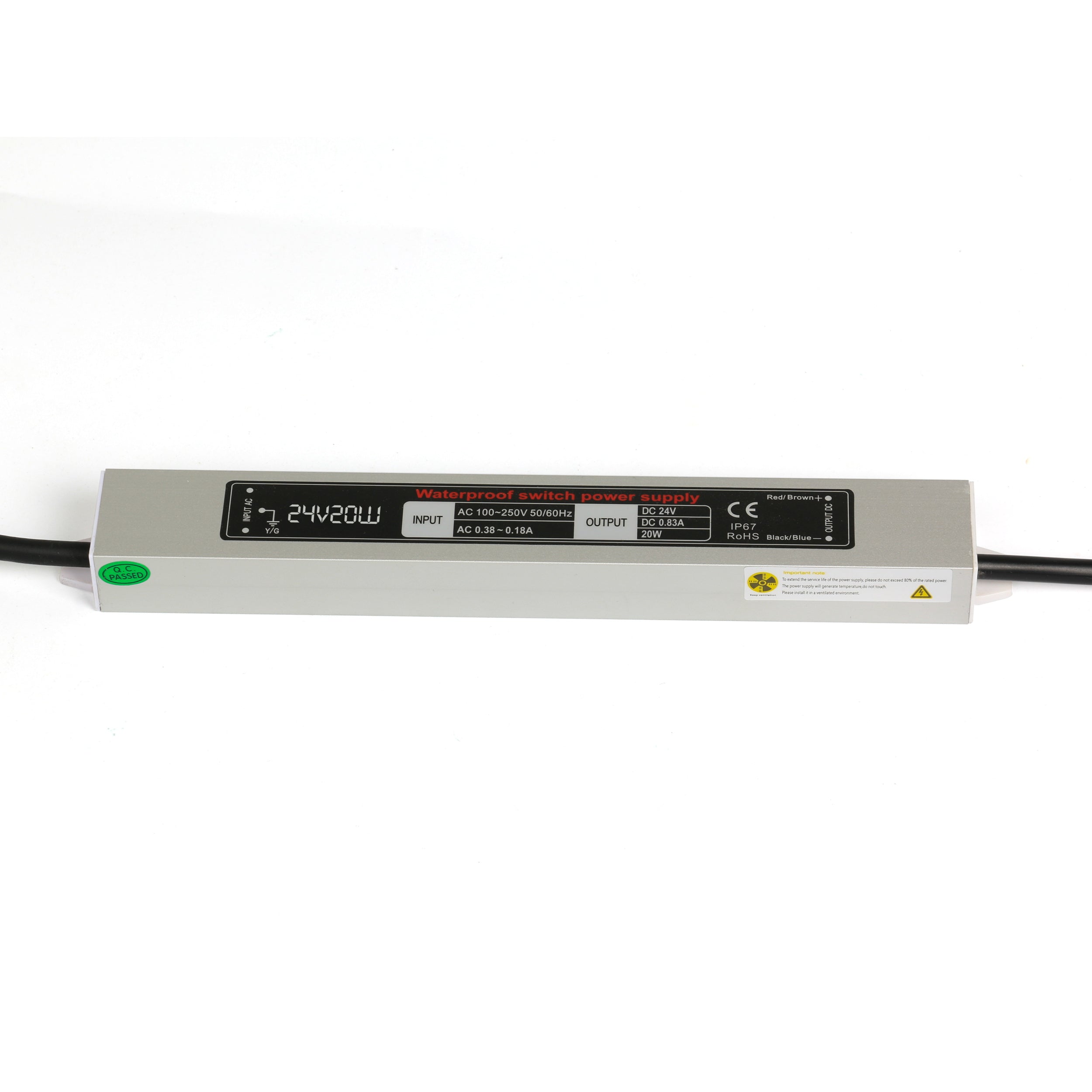 KNL LED Power Supply waterproof IP67 24V 20W