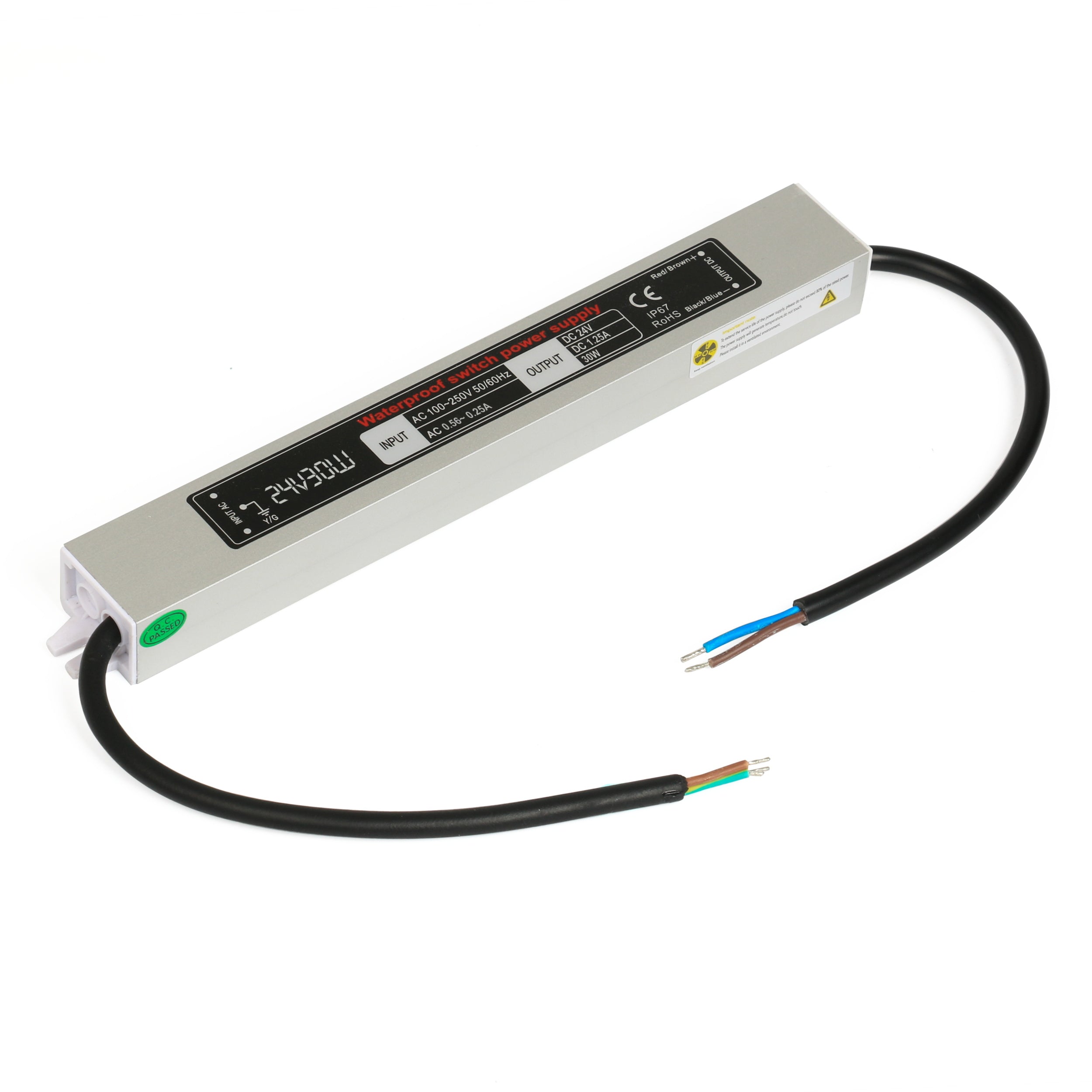 Waterproof LED Power Supply IP67 24V 30W