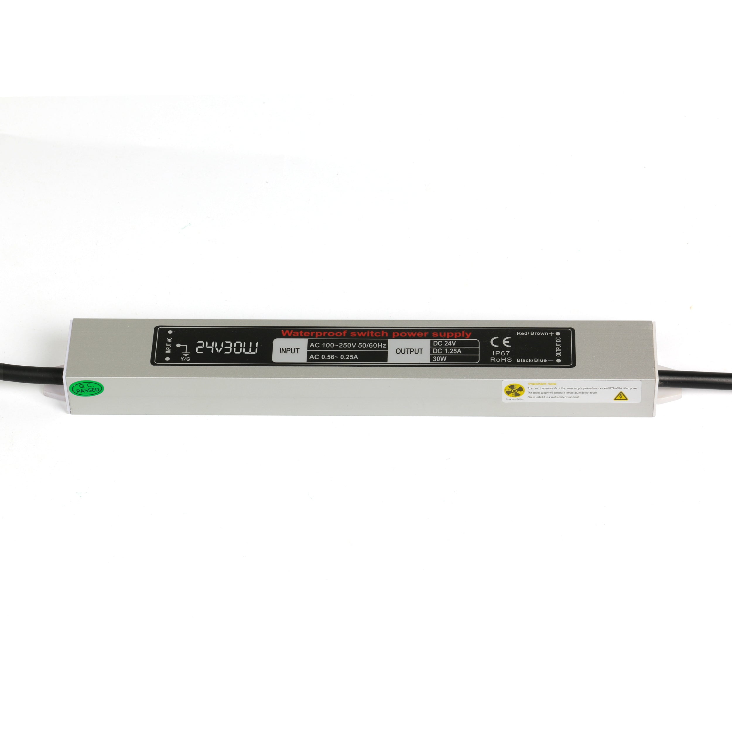 LED Power Supply Waterproof IP67 24V 30W Kingneonlux LED LTD.