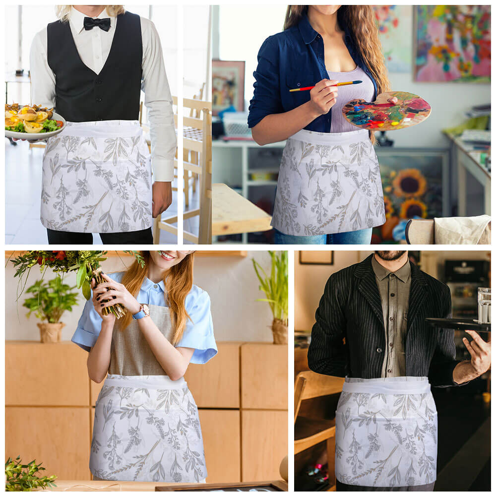Exner Bistroschürze Lang – 90 X 60 Cm, 65% Polyester/35% Baumwolle, Viele Farben, 10120