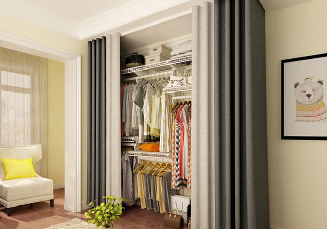 How to cover a closet without doors (Inexpensive options) - Impressive  Interior Design