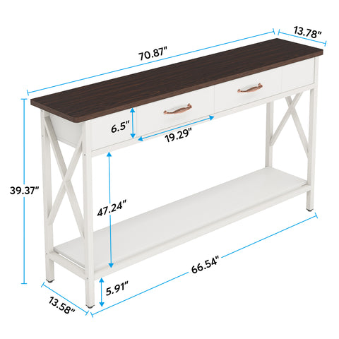 Table / console extensible FRANCESCA orme 46x78x90cm