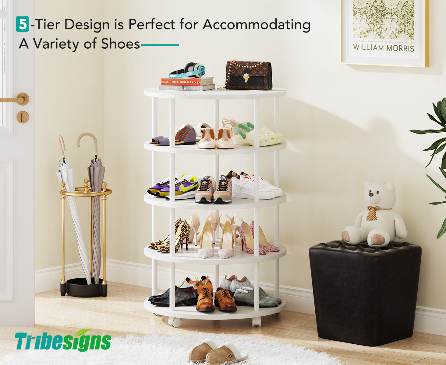 Spinning Shoe Rack Stand Alone 