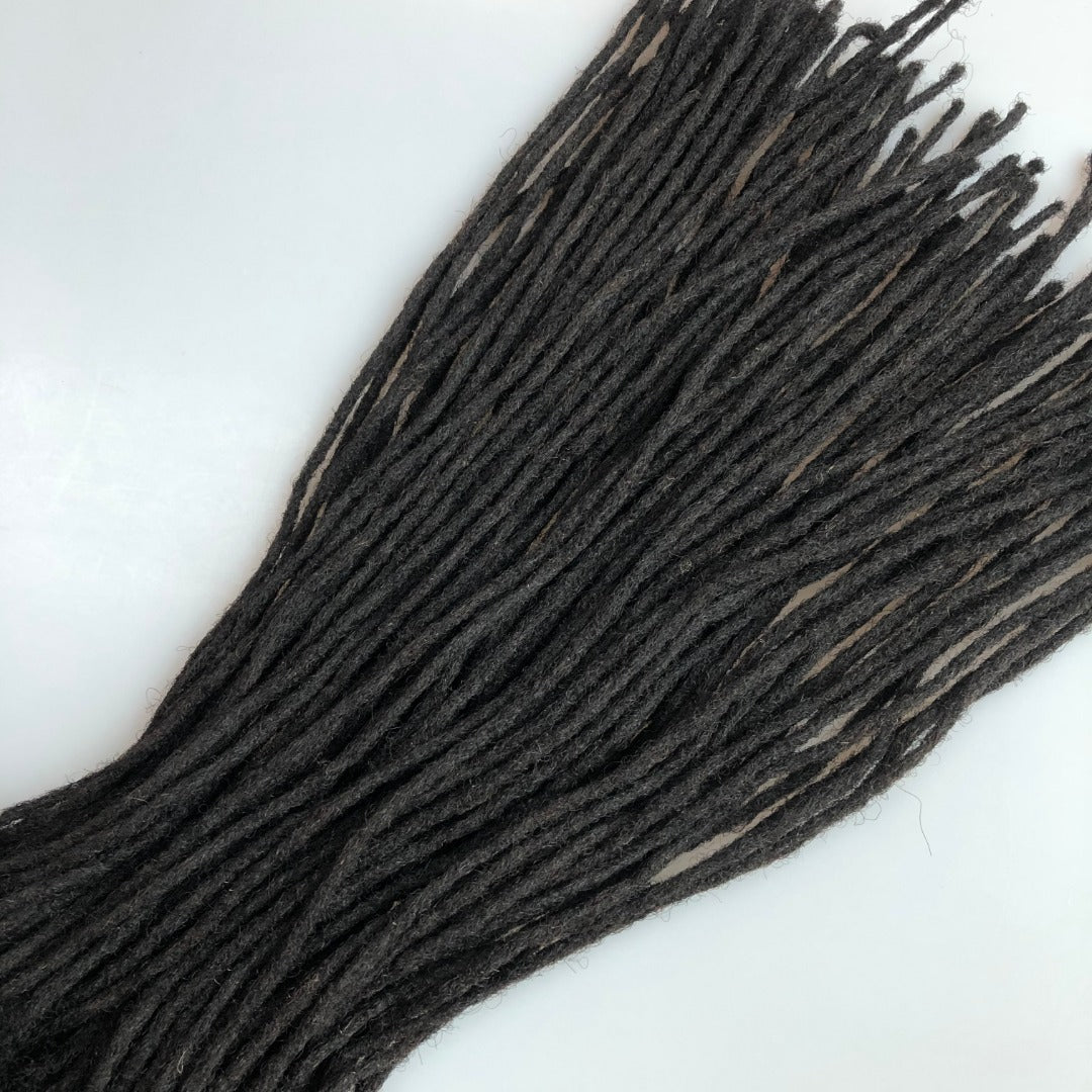 Human Hair Locs Extensions 100% Afro Kinky - Bundles of 10 Locs/pk