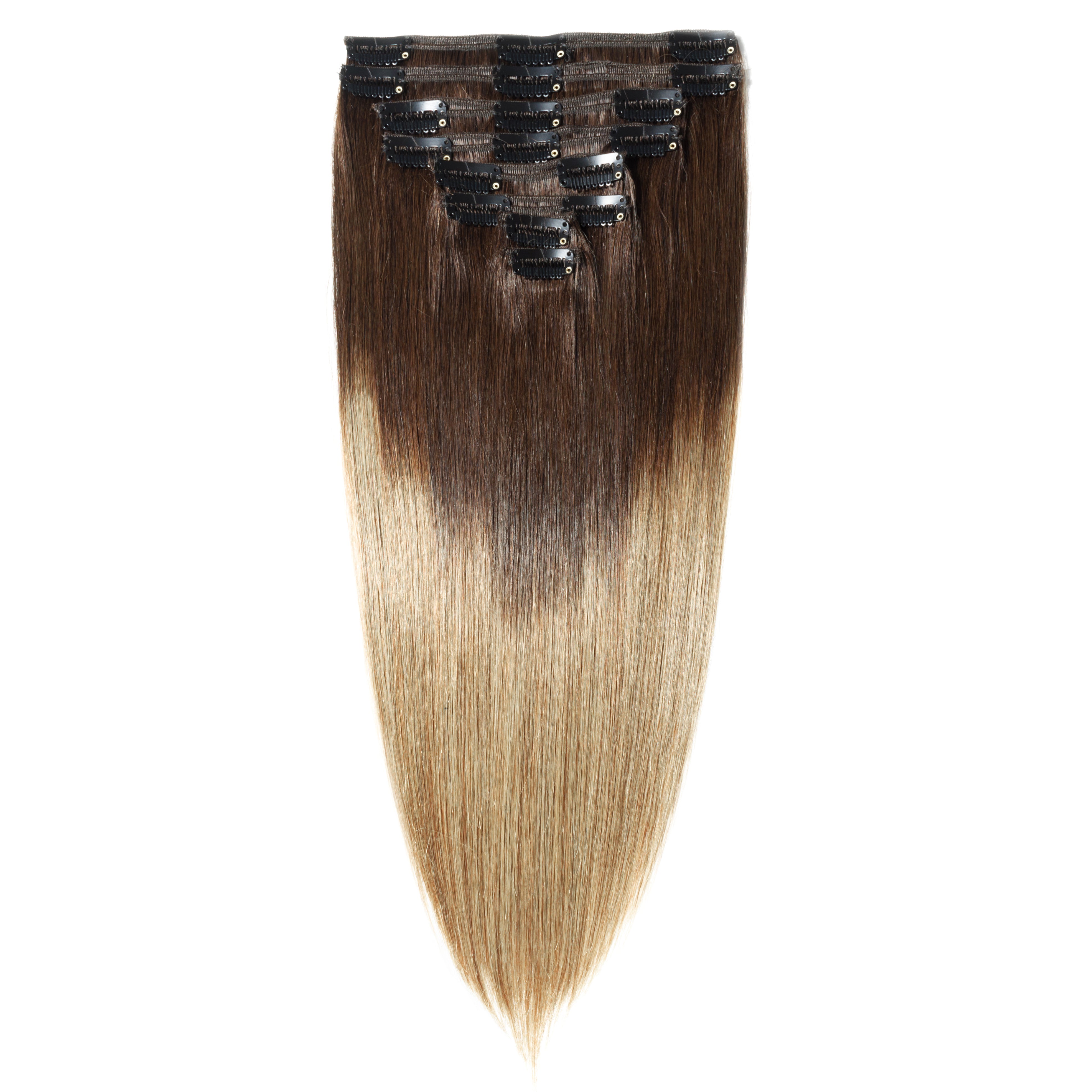 Ombre Brown / Blonde Clip In Extensions
