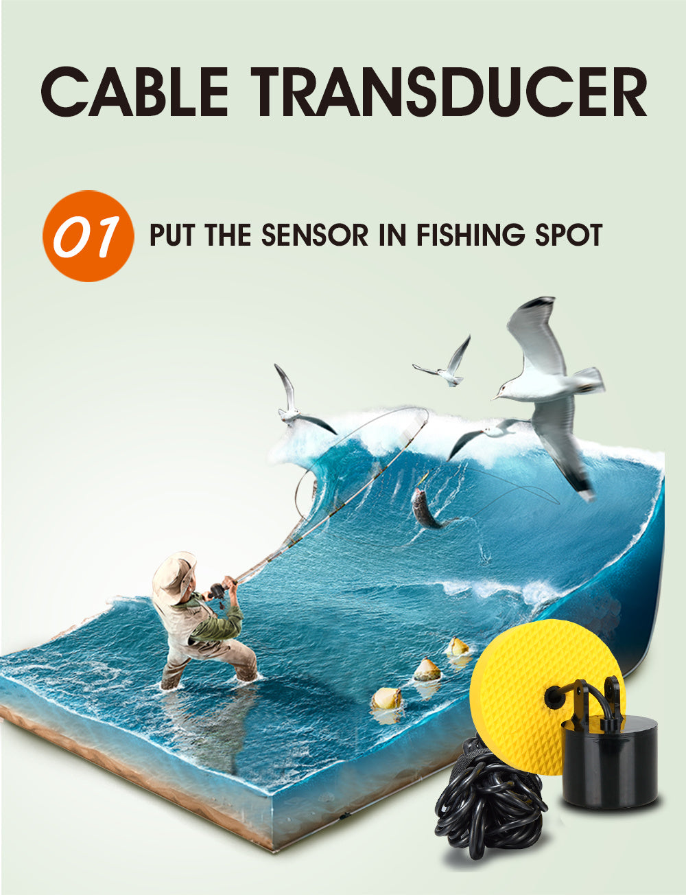 how to use the fish finder