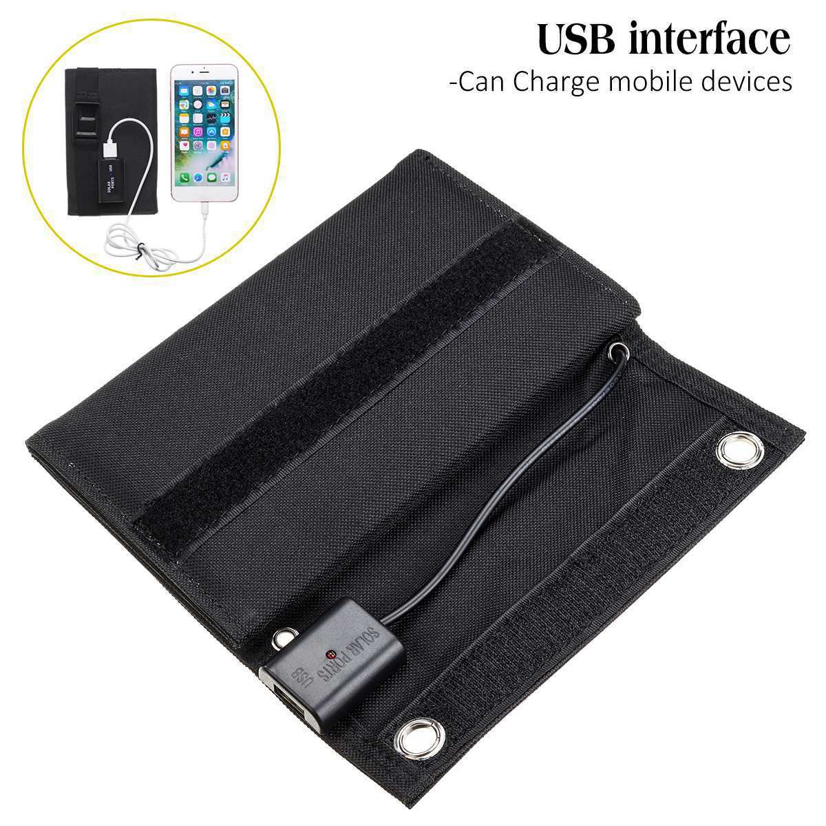25W Solar Panel Foldable Portable Waterproof USB Energy Solar Cell Charger