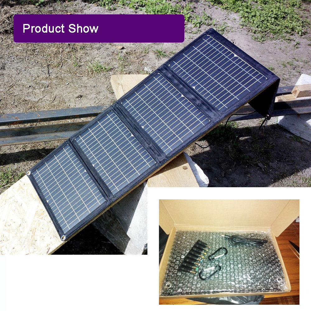 28W Solar Panel Foldable Portable Waterproof USB Energy Solar Cell Charger