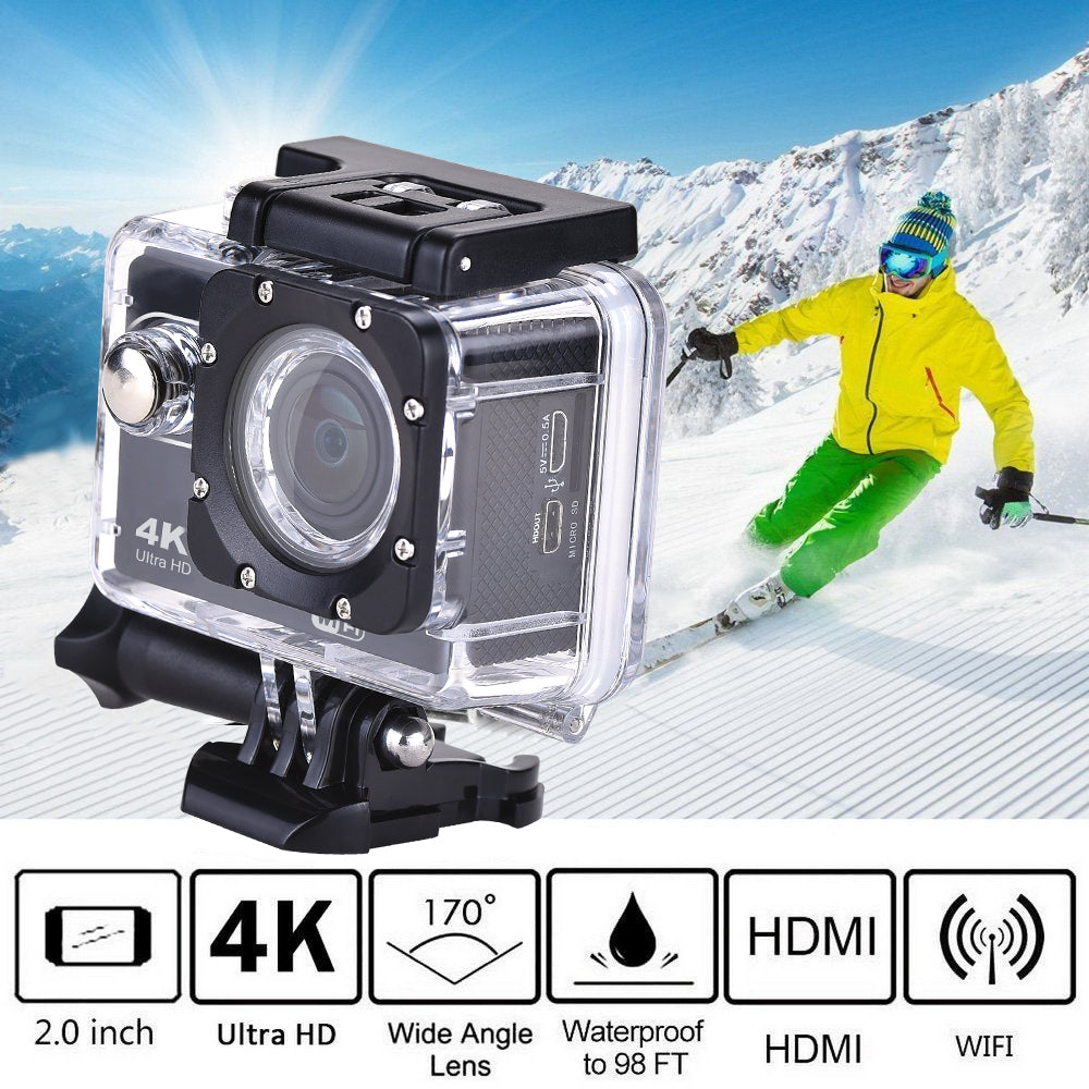 Wautton Action Camera 4K 1080P Waterproof WIFI Camera