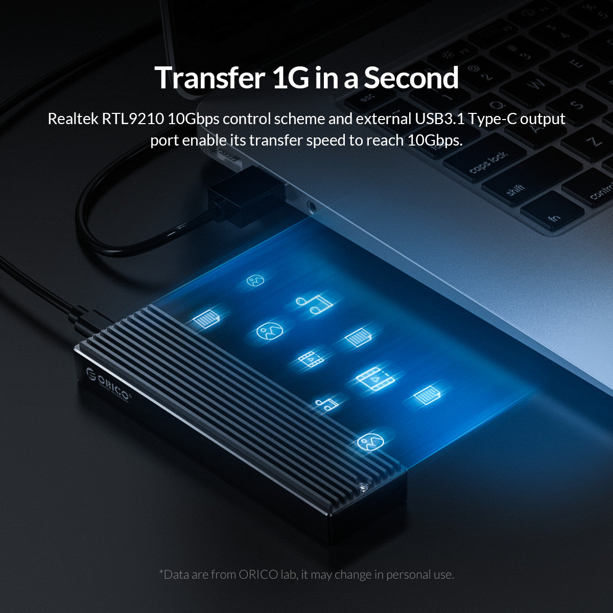LSDT M.2 NVME Enclosure USB C Gen2 10Gbps PCIe SSD Case M2 SATA NGFF 5Gbps SSD Case Tool Free For 2230/2242/2260/2280 SSD