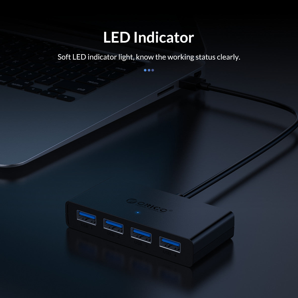 USB HUB 4 Port USB 3.0 Splitter With Micro USB Power Port Multiple High Speed OTG Adapter for Computer Laptop Accessories