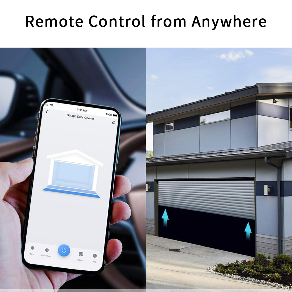 Tuya Smart Life Garage Door Sensor Opener Controller WiFi Switch Amazon Alexa Echo Google Home DIY Smart Home App Alert No Hub