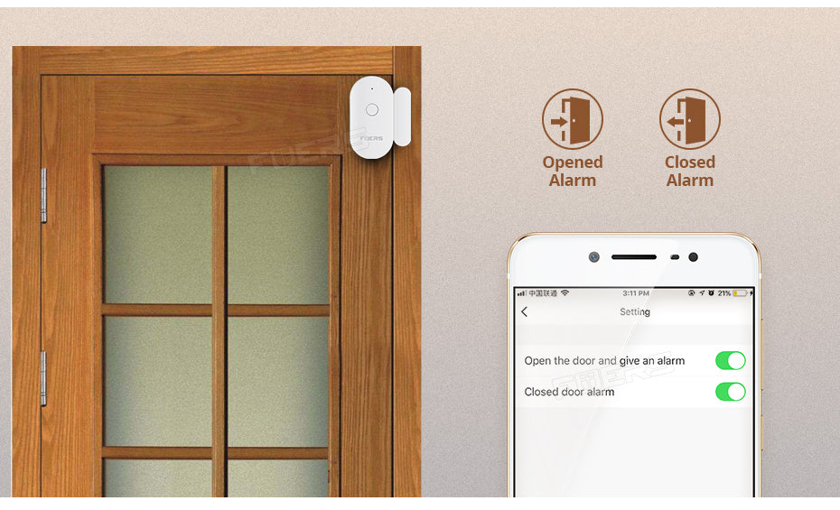 Tuya Smart WiFi Door Sensor Door Open